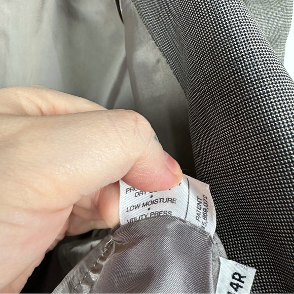 Hart Schaffner & Marx Berk’s Norwin Crosshatch Lined Sports Coat Blazer Gray 44R - Picture 11 of 13